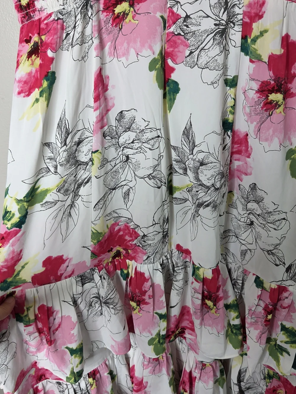 Abercrombie & Fitch Drama Ruffle Tiered Maxi Dress